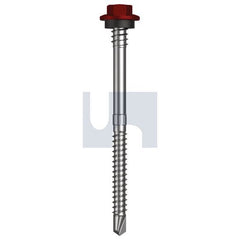 Hobsons - #12-14 x 80 - Manor Red (Scoria) - + Scratchguard Metal SDS Hex + Washer + Xgrip - Class 4 | TMRM4XS1214080