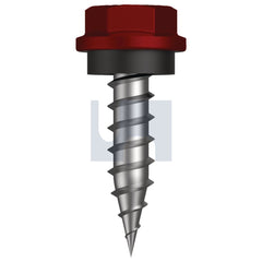 Hobsons - #10-12 x 20 MANOR RED (SCORIA) -CL4 AS3566 NEEDLE PT SDS HEX + WASH | Q151-MR (Pack of 1000)