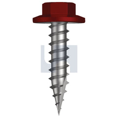 Hobsons - #12-11 x 25 MANOR RED (SCORIA) -CL4 AS3566 TYPE 17 FLANGED HEX HEAD | Q525-MR (Pack of 500)