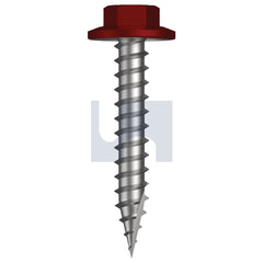 Hobsons - #12-11 x 35 MANOR RED (SCORIA) -CL4 AS3566 TYPE 17 FLANGED HEX HEAD | Q531-MR (Pack of 1000)