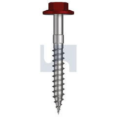 Hobsons - #12-11 x 45 MANOR RED (SCORIA) -CL4 AS3566 + SCRATCHGUARD TYPE 17 FLANGED HEX HEAD | Q535-MR (Pack of 1000)