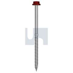 Hobsons - #14-10 x 115 - Manor Red (Scoria) - + Scratchguard Type 17 Flanged Hex Head - Class 4 | TMRW4FS14101