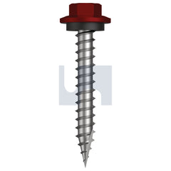 Hobsons - #12-11 x 40 MANOR RED (SCORIA) -CL4 AS3566 TYPE 17 HEX HEAD + WASHER | Q603-MR (Pack of 1000)