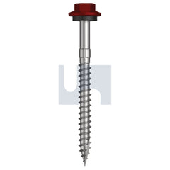 Hobsons - #12-11 x 65 MANOR RED (SCORIA) -CL4 AS3566 + SCRATCHGUARD TYPE 17 HEX HEAD + WASHER | Q613-MR (Pack of 1000)