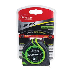 Sterling - 5m x 19mm Ultimax Tape Measure Easyread: Metric | TMXE5019