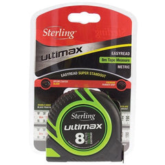 Sterling - 8m x 25mm Ultimax Tape Measure Easyread: Metric | TMXE8025