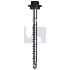 Hobsons - #12-14 x 65 - Night Sky (Ebony) - + Scratchguard Metal SDS Hex Head + Washer - Class 4 | TNSM4SS1214065