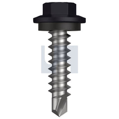 Hobsons - M6.2-13 x 25 Night Sky (Ebony) -Cl4 As3566 Vmax Sds Hex + Washer | Qa47-Ns (Pack Of 500)