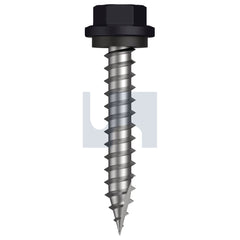 Hobsons - #14-10 x 40 Night Sky (Ebony) -Cl4 As3566 Type 17 Hex Head + Washer | Q620-Ns (Pack Of 1000)