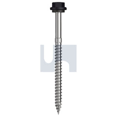 Hobsons - #14-10 x 90 Night Sky (Ebony) -Cl4 As3566 + Scratchguard Type 17 Hex Head + Washer | Q640-Ns (Pack Of 250)