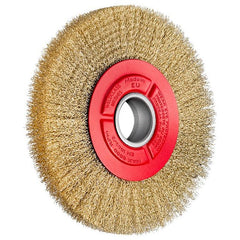 Weldclass - Wire Brush Pedestal Wheel Crimp 200mm Mild-Steel | TO-3078