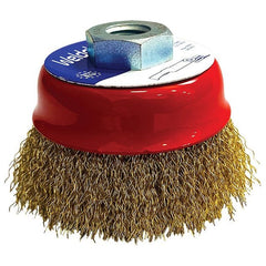 Weldclass - Wire Brush Cup Crimp 75mm M14x2/10x1.5 Mild-Steel | TO-3092