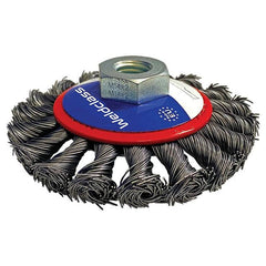 Weldclass - Wire Brush Bevel Twist-Knot 100mm M14x2/10x1.5 Mild-Steel | TO-3098