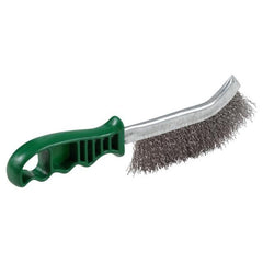 Weldclass - Wire Brush Hand 1-Row Plastic Handle Stainless-Steel Green | TO-3204