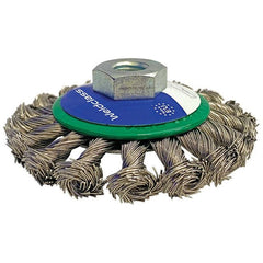 Weldclass - Wire Brush Bevel Twist-Knot 100mm M14x2/10x1.5 Stainless-Steel | TO-3610