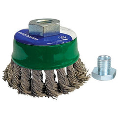 Weldclass - Wire Brush Cup Twist-Knot 75mm M14x2/10x1.5 Stainless-Steel | TO-3620