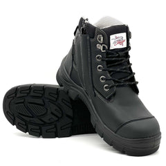 Maxisafe - Cougar TORONTO 6" Black Waterproof Upper Side Zip Boot - Size 6 | TORONTO-6