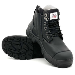Maxisafe Cougar TORONTO 6" Black Waterproof Upper Side Zip Boot | TORONTO