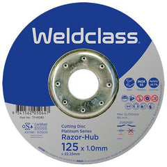 Weldclass - Cutting Disc PLATINUM Razor-Hub 125x1.0mm Inox | TP-6090
