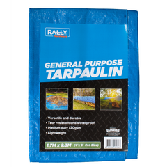 Rally - Tarpaulin, Medium - 12' x 20' (Finished Size 3.5 x 6.0M), Blue | TP1220