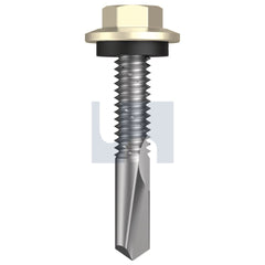 Hobsons - #12-24 x 32 Paperbark - Cl4 As3566 S500 Sds Hex Head + Washer | Q486-Pa (Pack Of 1000)