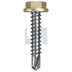 Hobsons - #10-16 x 25 PAPERBARK - CL4 AS3566 METAL SDS FLANGED HEX HEAD | Q185-PA (Pack of 1000)