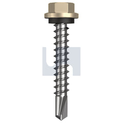 Hobsons - #14-10 x 42 Paperbark - Cl4 As3566 Metal Sds Hex Head + Washer | Q330-Pa (Pack Of 1000)