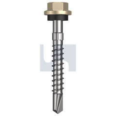 Hobsons - #14-10 x 50 Paperbark - Cl4 As3566 + Scratchguard Metal Sds Hex Head + Washer | Q335-Pa (Pack Of 1000)