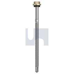 Hobsons - #14-14 x 115 Paperbark - Cl4 As3566 + Scratchguard Metal Sds Hex Head + Washer | Q260-Pa (Pack Of 250)