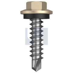 Hobsons - M6.2-13 x 25 Paperbark - Cl4 As3566 Vmax Sds Hex + Washer | Qa47-Pa (Pack Of 500)