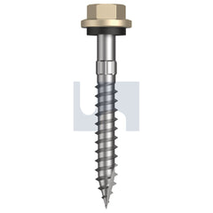 Hobsons - #14-10 x 50 Paperbark - Cl4 As3566 + Scratchguard Type 17 Hex Head + Washer | Q625-Pa (Pack Of 1000)