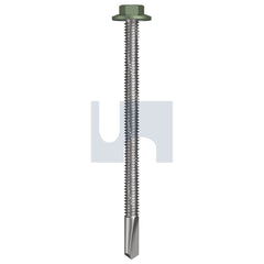 Hobsons - #12-24 x 85 - Pale Eucalypt (Mist Green)- S500 SDS Flanged Hex Head - Class 4 | TPE54FH1224085