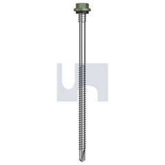 Hobsons - #14-14 X 125 Pale Eucalypt (Mist Green)-Cl4 As3566 Metal Sds Hex + Washer + Xgrip | Qa21-Pe (Pack Of 250)