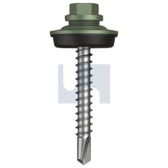Hobsons - #14-10 x 53 - Pale Eucalypt (mist Green)- Metal SDS Cyclone - Multiseal - Class 4 | TPEM4YM1410053
