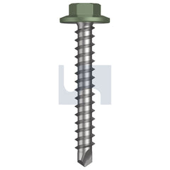 Hobsons - #12-11 x 40 PALE EUCALYPT (MIST GREEN)-CL3 AS3566 VMAX SDS FLANGED HEX HEAD | Q303-PE (Pack of 1000)
