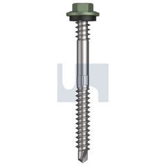 Hobsons - M6.2-13 X 65 Pale Eucalypt (Mist Green)-Cl4 As3566 + Scratchguard Vmax Sds Hex + Washer + Xgrip | Fs312-Pe (Pack Of 100)