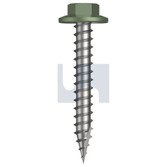 Hobsons - #12-11 x 40 PALE EUCALYPT (MIST GREEN)-CL4 AS3566 TYPE 17 FLANGED HEX HEAD | Q530-PE (Pack of 1000)