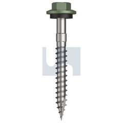 Hobsons - #12-11 x 50 PALE EUCALYPT (MIST GREEN)-CL4 AS3566 + SCRATCHGUARD TYPE 17 HEX HEAD + WASHER | FS610-PE (Pack of 200)