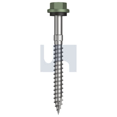 Hobsons - #14-10 x 65 Pale Eucalypt (Mist Green)-Cl4 As3566 + Scratchguard Type 17 Hex Head + Washer | Fs630-Pe (Pack Of 250)