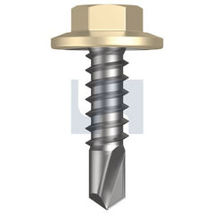 Hobsons - #12-14 x 20 - Primrose - Metal SDS Flanged Hex Head - Class 4 | TPRM4FH1214020