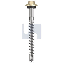 Hobsons - #12-14 x 65 - Primrose - + Scratchguard Metal SDS Hex Head + Washer - Class 4 | TPRM4SS1214065