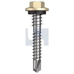 Hobsons - #12-14 x 37 - Primrose - Metal SDS Hex + Washer + Xgrip - Class 4 | TPRM4XH1214037