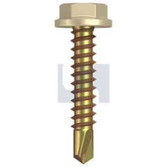 Hobsons - #10-16 x 25 PRIMROSE - ZYP AS3566 METAL SDS FLANGED HEX HEAD | Q507-PR (Pack of 1000)