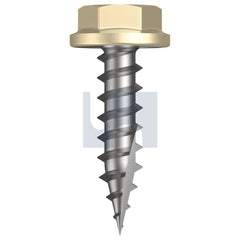Hobsons - #10-12 x 20 PRIMROSE - CL4 AS3566 TYPE 17 FLANGED HEX HEAD | Q519-PR (Pack of 1000)