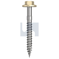 Hobsons - #12-11 x 50 PRIMROSE - CL4 AS3566 + SCRATCHGUARD TYPE 17 FLANGED HEX HEAD | Q540-PR (Pack of 1000)