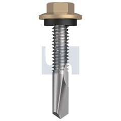 Hobsons - #12-24 x 32 Pale Terracotta - Cl4 As3566 S500 Sds Hex Head + Washer | Q486-Pt (Pack Of 1000)