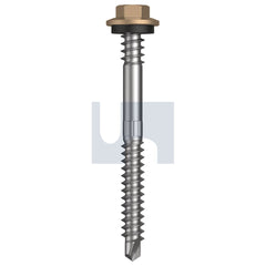 Hobsons - M6.2-13 X 65 Pale Terracotta - Cl4 As3566 + Scratchguard Vmax Sds Hex + Washer + Xgrip | Fs312-Pt (Pack Of 100)