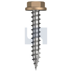 Hobsons - #10-12 x 30 PALE TERRACOTTA - CL4 AS3566 TYPE 17 FLANGED HEX HEAD | Q523-PT (Pack of 1000)