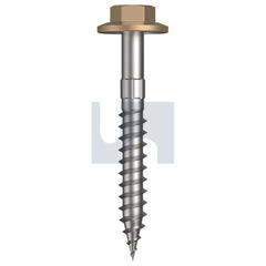 Hobsons - #12-11 x 45 PALE TERRACOTTA - CL4 AS3566 + SCRATCHGUARD TYPE 17 FLANGED HEX HEAD | Q535-PT (Pack of 1000)
