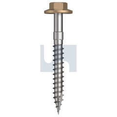 Hobsons - #12-11 x 50 PALE TERRACOTTA - CL4 AS3566 + SCRATCHGUARD TYPE 17 FLANGED HEX HEAD | Q540-PT (Pack of 1000)